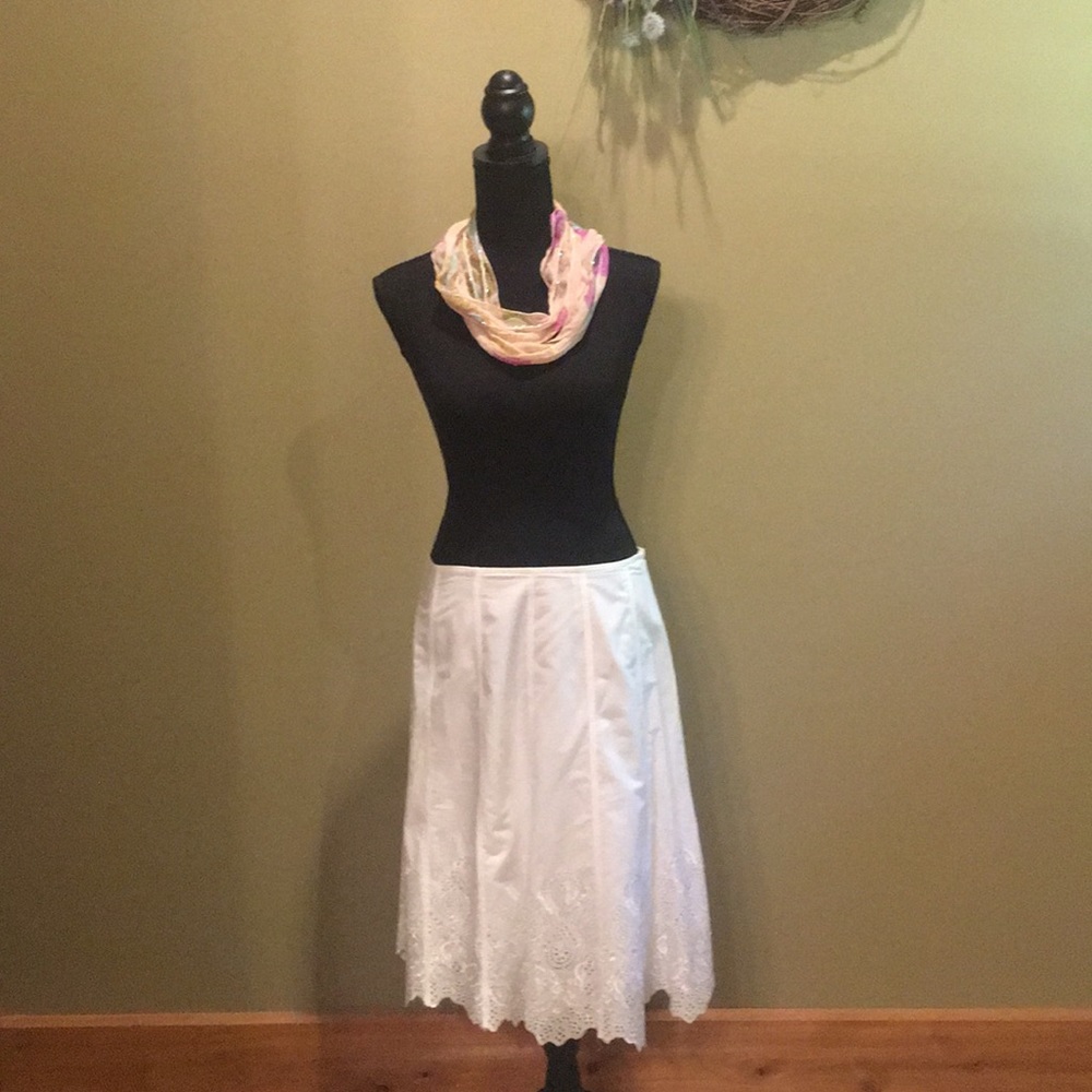 White skirt